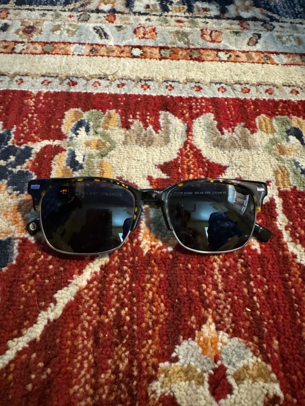 Warby Parker Ames Sunglasses Unisex Black Tortoise